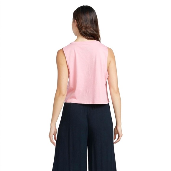Volcom Women's Stone Hour Crop Tank Top Guava Sz Small Organic Cotton New - Picture 2 of 10